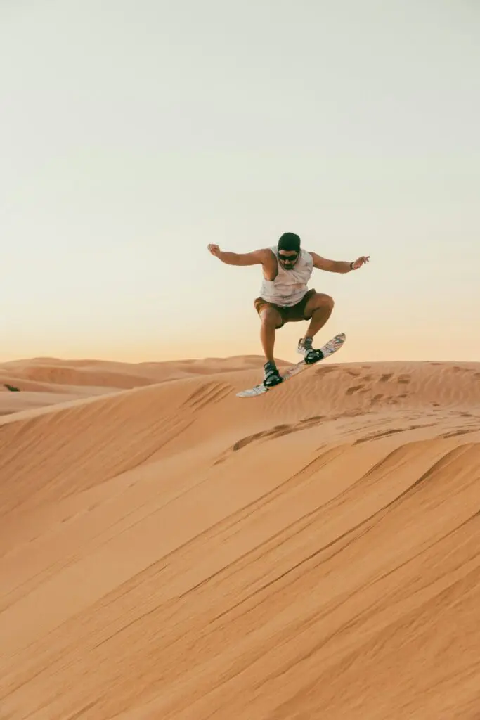 Sandboarding in Namibia
