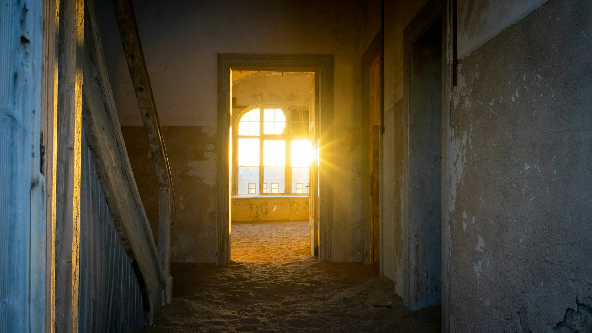 Southern Namibia Sunrise in Kolmanskop