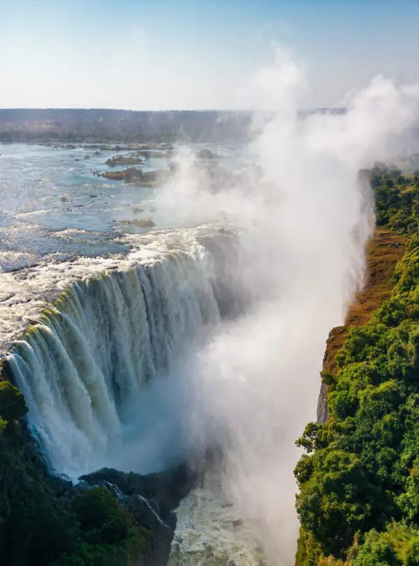 The,Victoria,Falls,In,An,Aerial,View,-,Zambia,,Zimbabwe