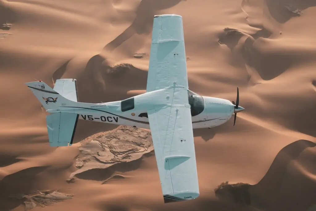 Flying Over the Namib Desert
