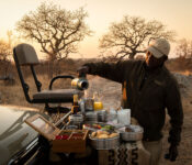 Safari-Kaffee am Morgen