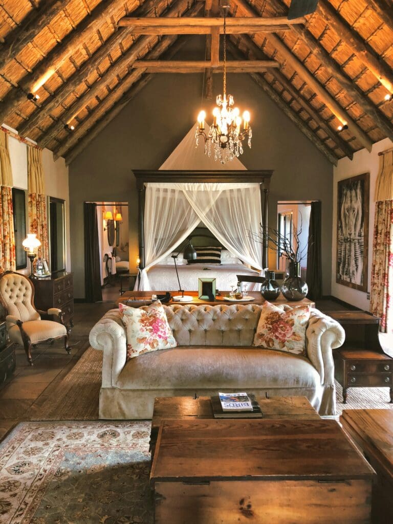 Luxuriöse afrikanische Safaris Unterkunft