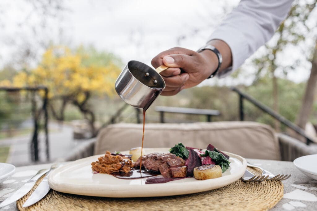 Fine Dining at Kruger Shalati