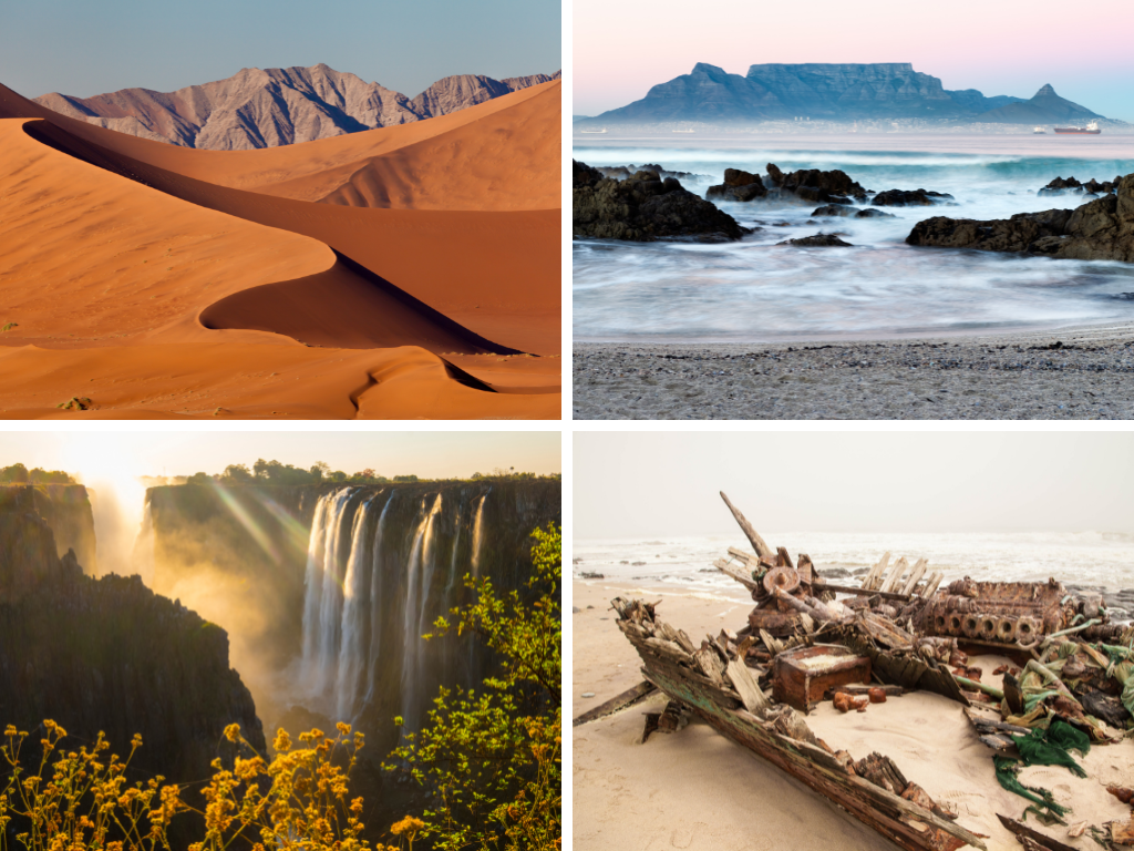 The Best Tourist Attractions in Africa - Sossusvlei, Table Mountain, Victoria Falls, Skeleton Coast