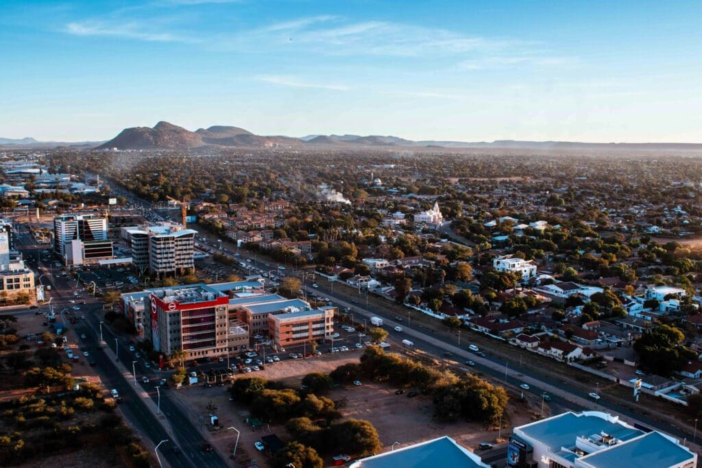 Gaborone, die Hauptstadt von Botswana