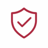 Schild mit Häkchensymbol