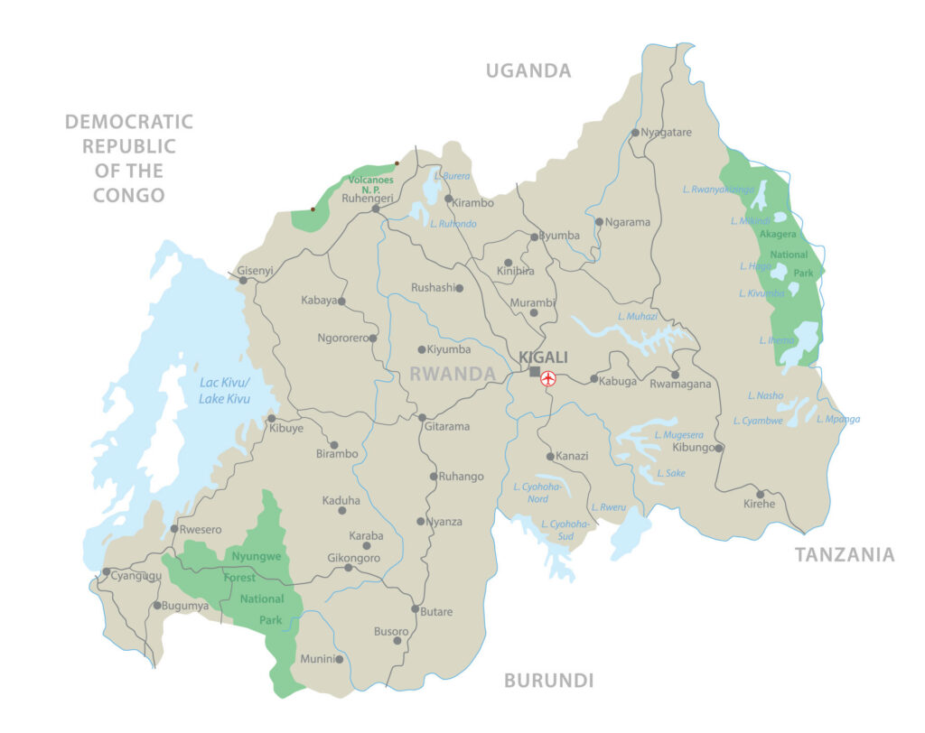 Rwanda Map